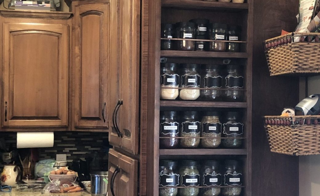 Midland MID-242 spice rack installed in kitchen