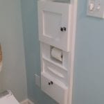 Custom MPU installed in bathroom setting