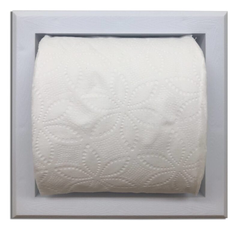 Rebel-7 recessed in wall plastic toilet paper holder - 5.5 x 5.5 - Image 2