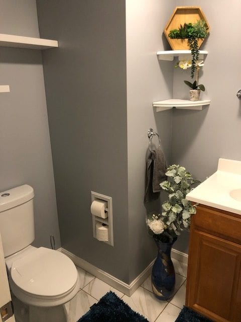 Where To Place Toilet Paper Holder On Vanity