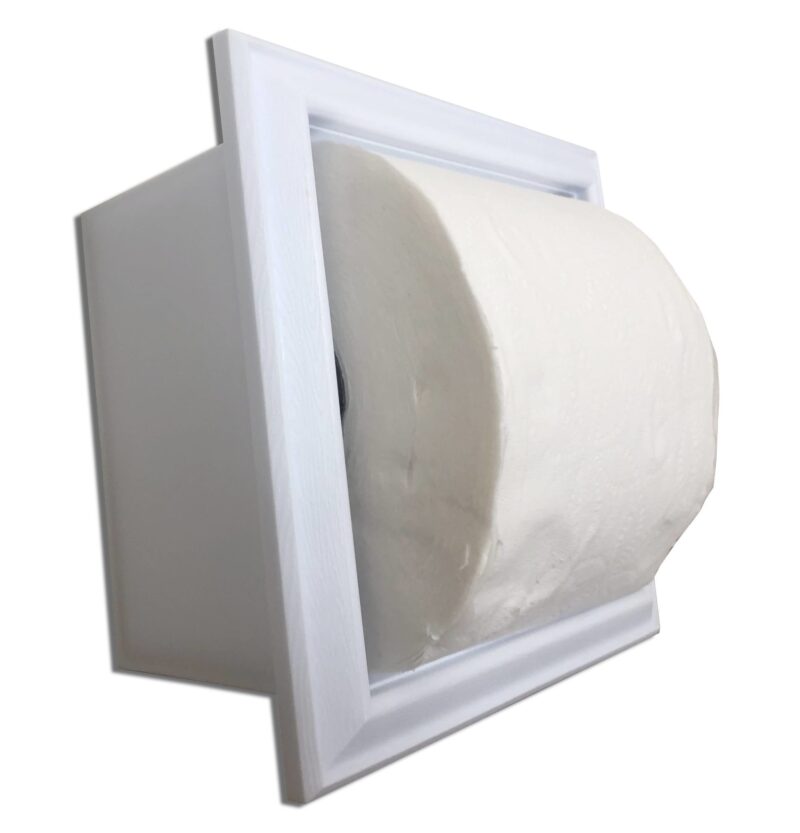 Rebel-1 recessed in wall plastic toilet paper holder - 5.5 x 5.5 - Image 11
