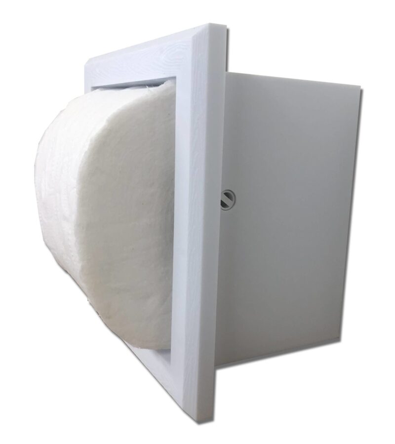 Rebel-7 recessed in wall plastic toilet paper holder - 5.5 x 5.5 - Image 3