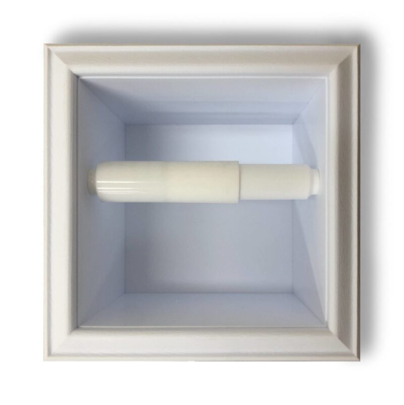 Rebel-1 recessed in wall plastic toilet paper holder - 5.5 x 5.5 - Image 7