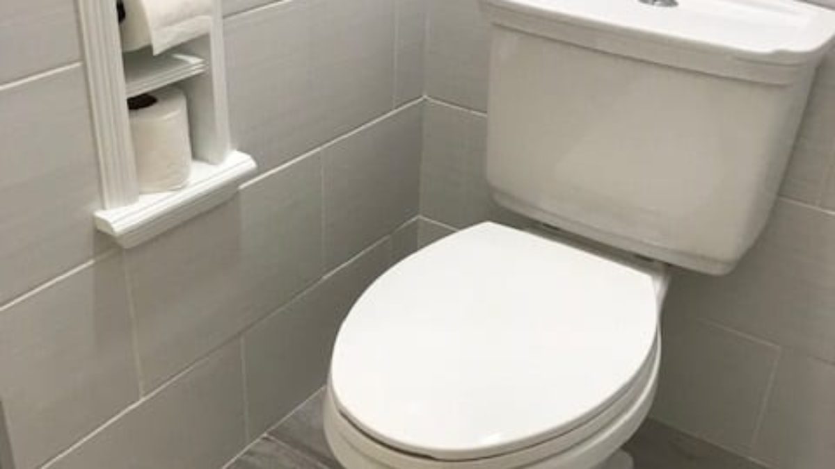 WG Wood Products Recessed Plastic Toilet Paper Holder 