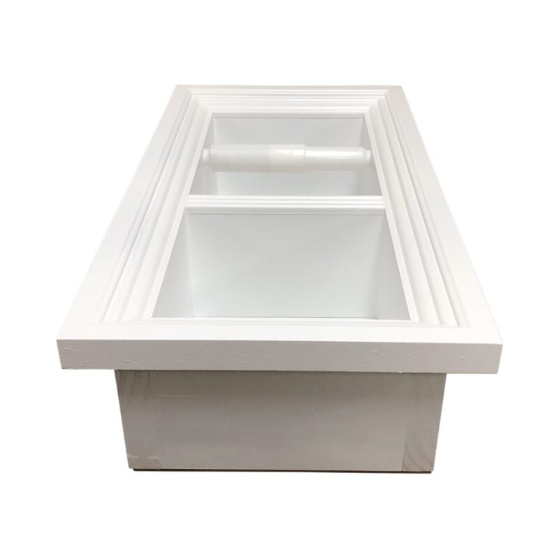 Brentwood-5 recessed in wall solid wood double toilet paper holder - holds any size rolls - 7 x 14.5 - Image 10