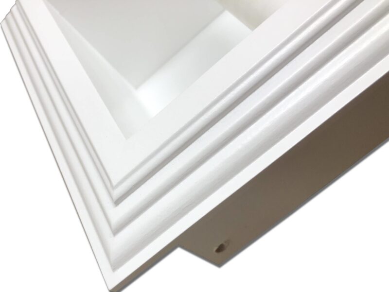Brentwood-18 recessed in wall solid wood double toilet paper holder - holds any size rolls - 7 x 14.5 - Image 11