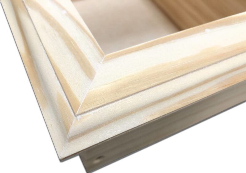 Brentwood-23 recessed in wall solid wood double toilet paper holder - holds any size rolls - 7 x 14.5 - Image 3