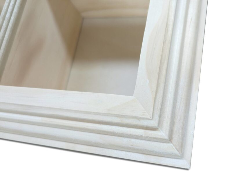 Brentwood-25 recessed in wall solid wood double toilet paper holder - holds any size rolls - 7 x 14.5 - Image 5