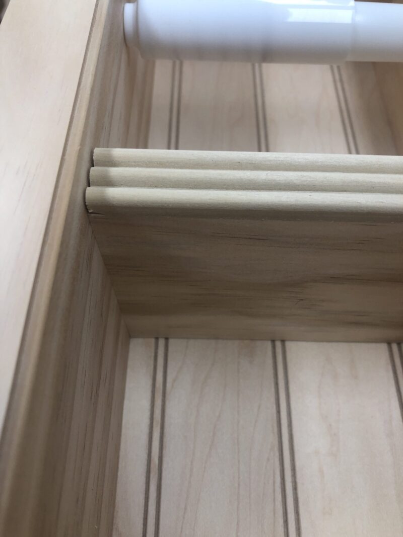 Brentwood-28 recessed in wall solid wood double toilet paper holder - holds any size rolls - 7 x 14.5 - Image 6