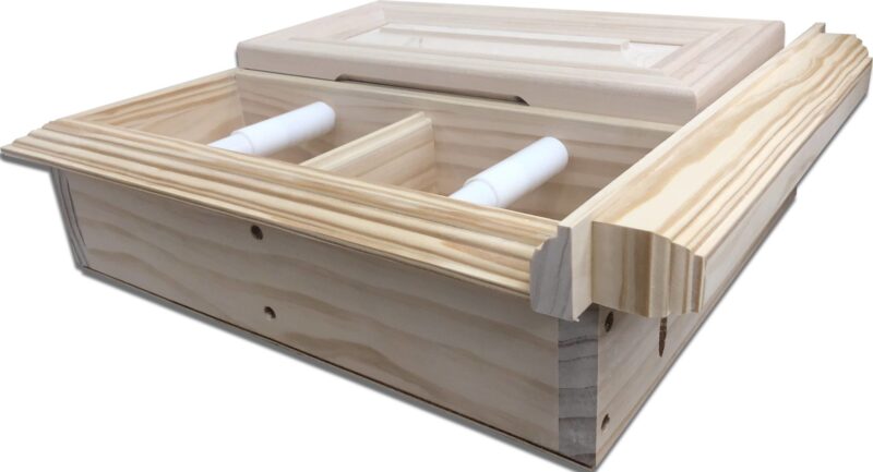 Highlands-19 Solid Wood Recessed In Wall Double Toilet Paper Holder With Cabinet – 14 x 16.25 - Image 7