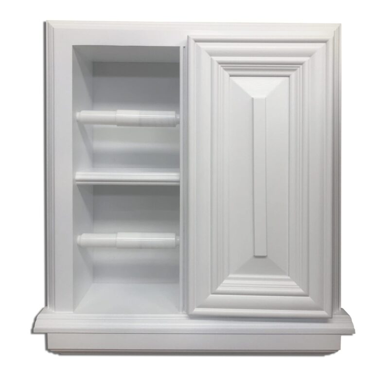Highlands-19 Solid Wood Recessed In Wall Double Toilet Paper Holder With Cabinet – 14 x 16.25 - Image 9