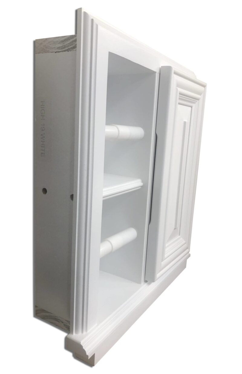 Highlands-19 Solid Wood Recessed In Wall Double Toilet Paper Holder With Cabinet – 14 x 16.25 - Image 12