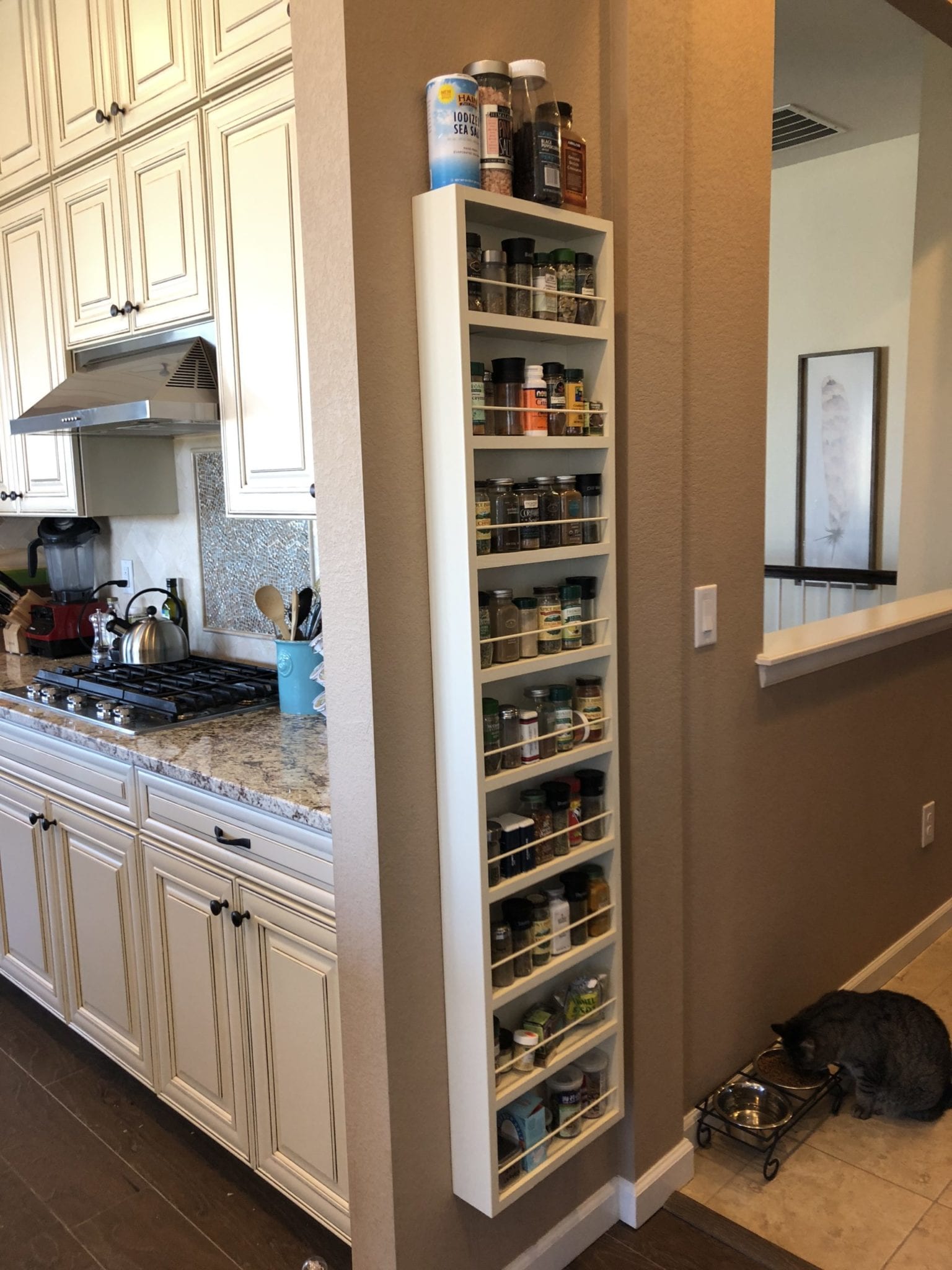 Wall Mounted Spice Rack | Solid Wood On the Wall Cabinet