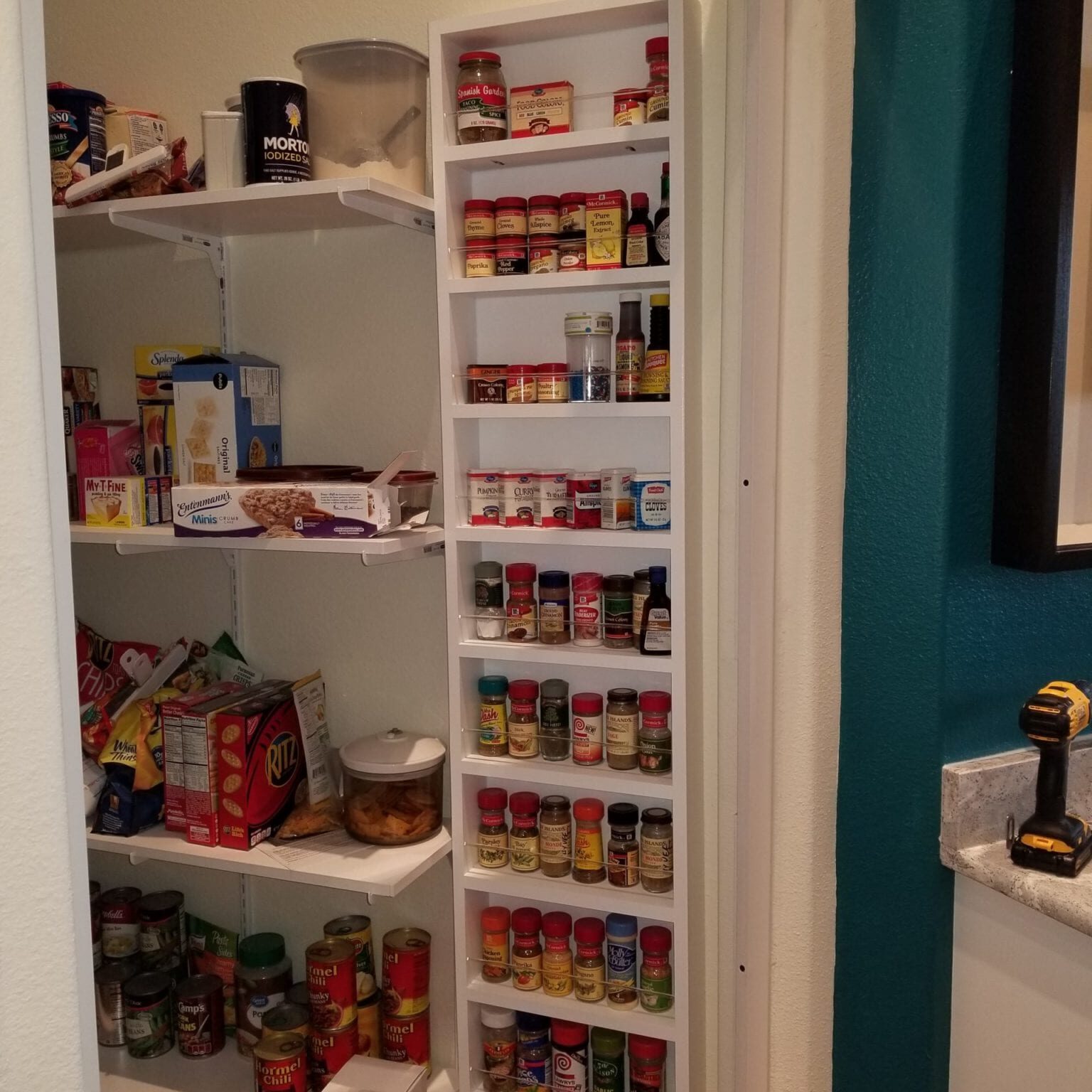 Wooden Kitchen Spice Rack On The Wall 69