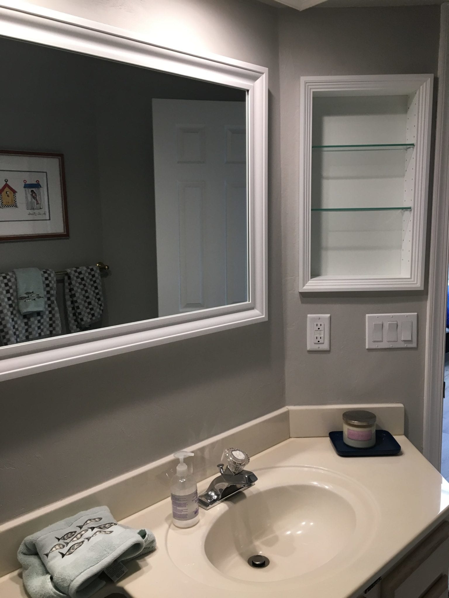 How To Create Recessed Bathroom Shelves
