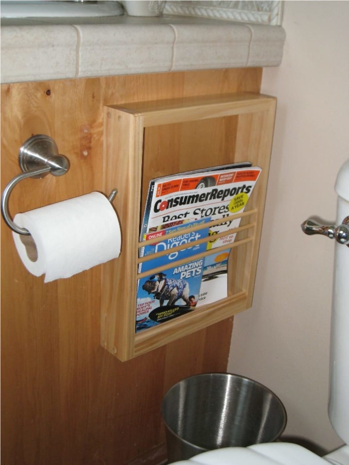 Buy Solid Wood Magazine Holder Online