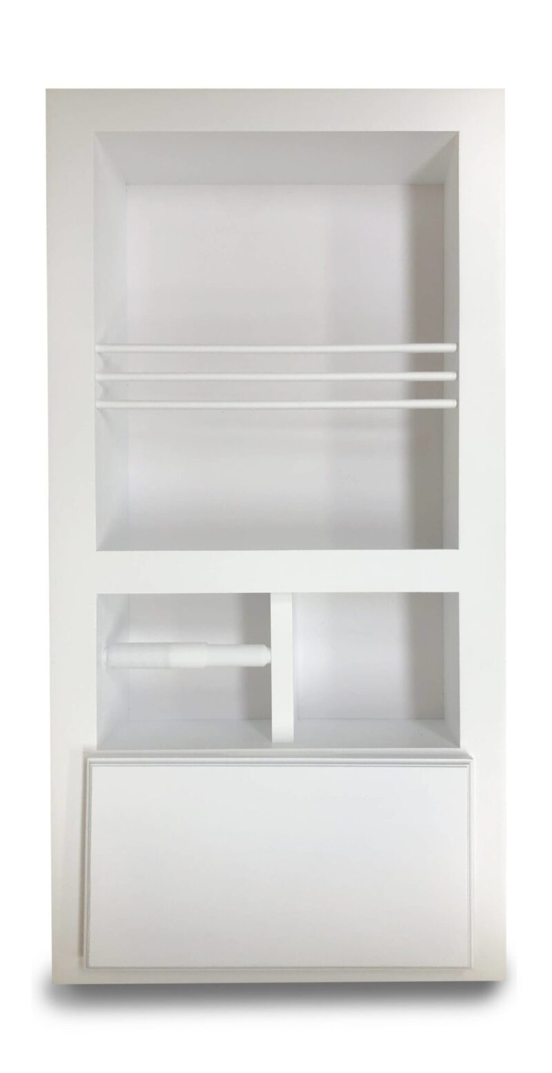 Monterey-10 Combination Toilet Paper Holder Recessed Magazine Rack - Image 11