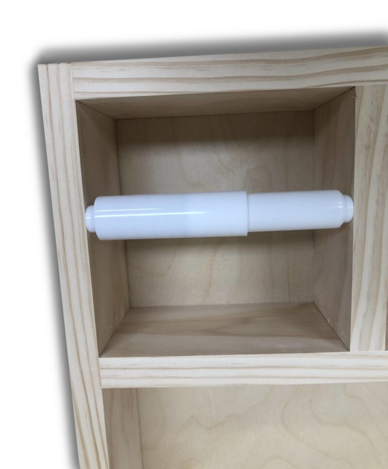 Monterey-12 On the wall Magazine Rack Toilet Paper Holder Combination - Image 6