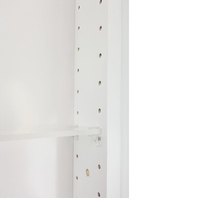 Cimmaron Raised Panel Style Frameless Recessed in wall solid wood bathroom Medicine Storage Pantry Cabinet - 14 x 78 - Image 2
