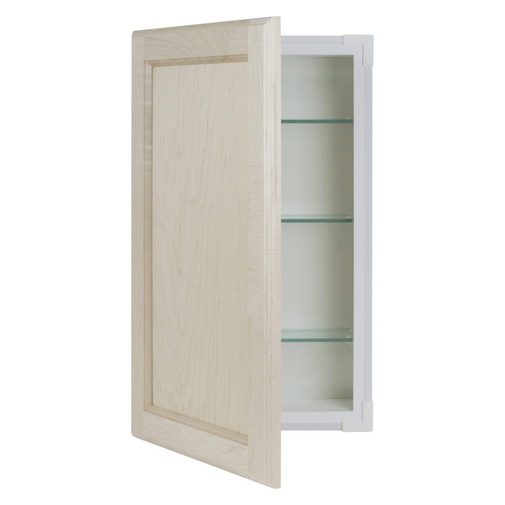 Deville Solid Wood Slab Panel Medicine Cabinet 14 X 28