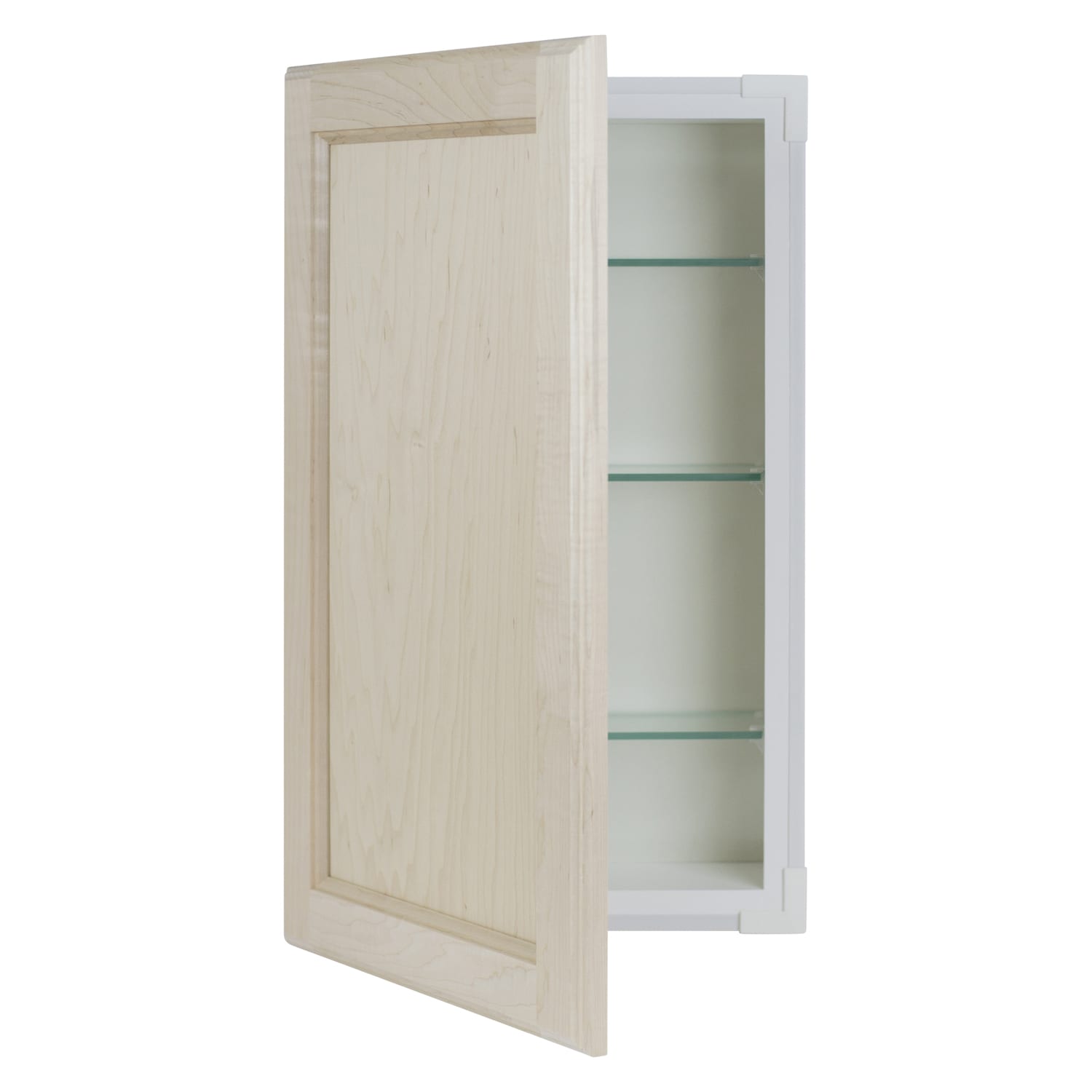 Custom Frameless Wooden Recessed Bathroom Medicine Cabinets