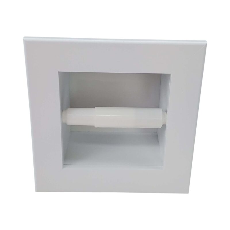 Taylor-14  recessed in wall Solid Wood toilet paper holder, holds any size roll - 7 x 8.5 - Image 5