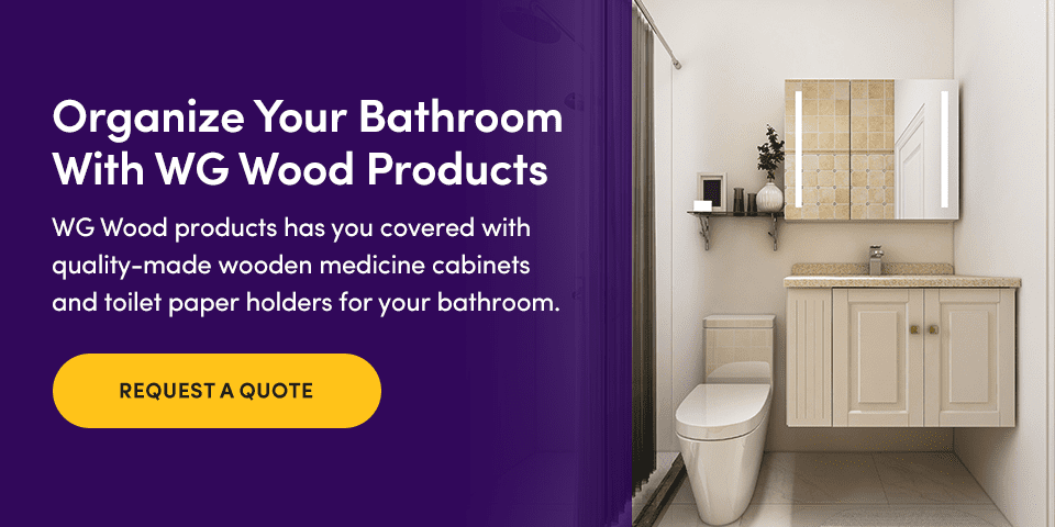 Organize Your Bathroom With WG Wood Products