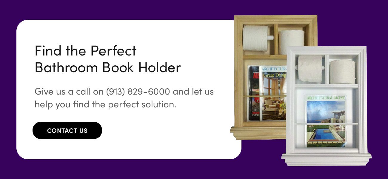 Find the Perfect Bathroom Book Holder With WG Wood Products