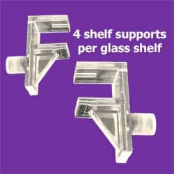 Shelf Supports - Plastic (set of 8)