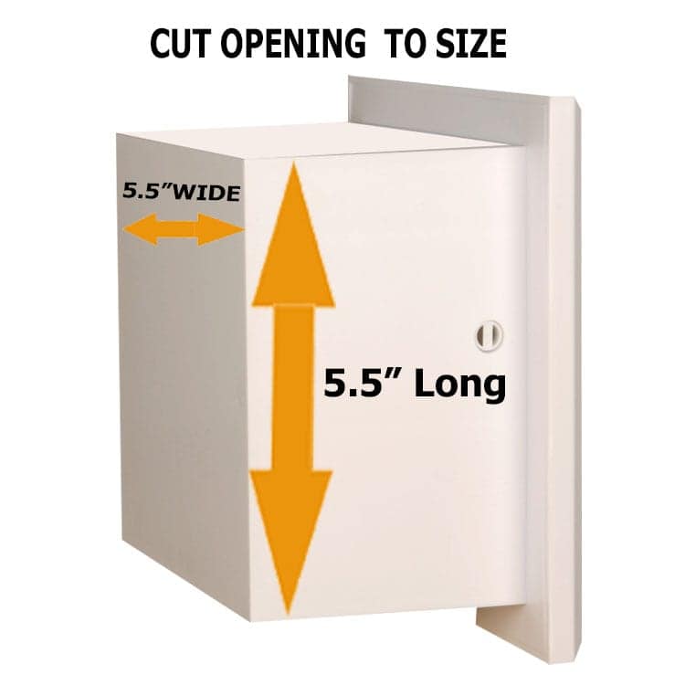 Rebel-1 recessed in wall plastic toilet paper holder - 5.5 x 5.5 - Image 5