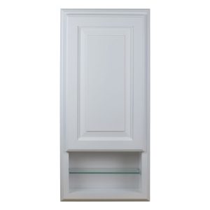 Baldwin 26"h recessed medicine storage cabinet with 8" open shelf