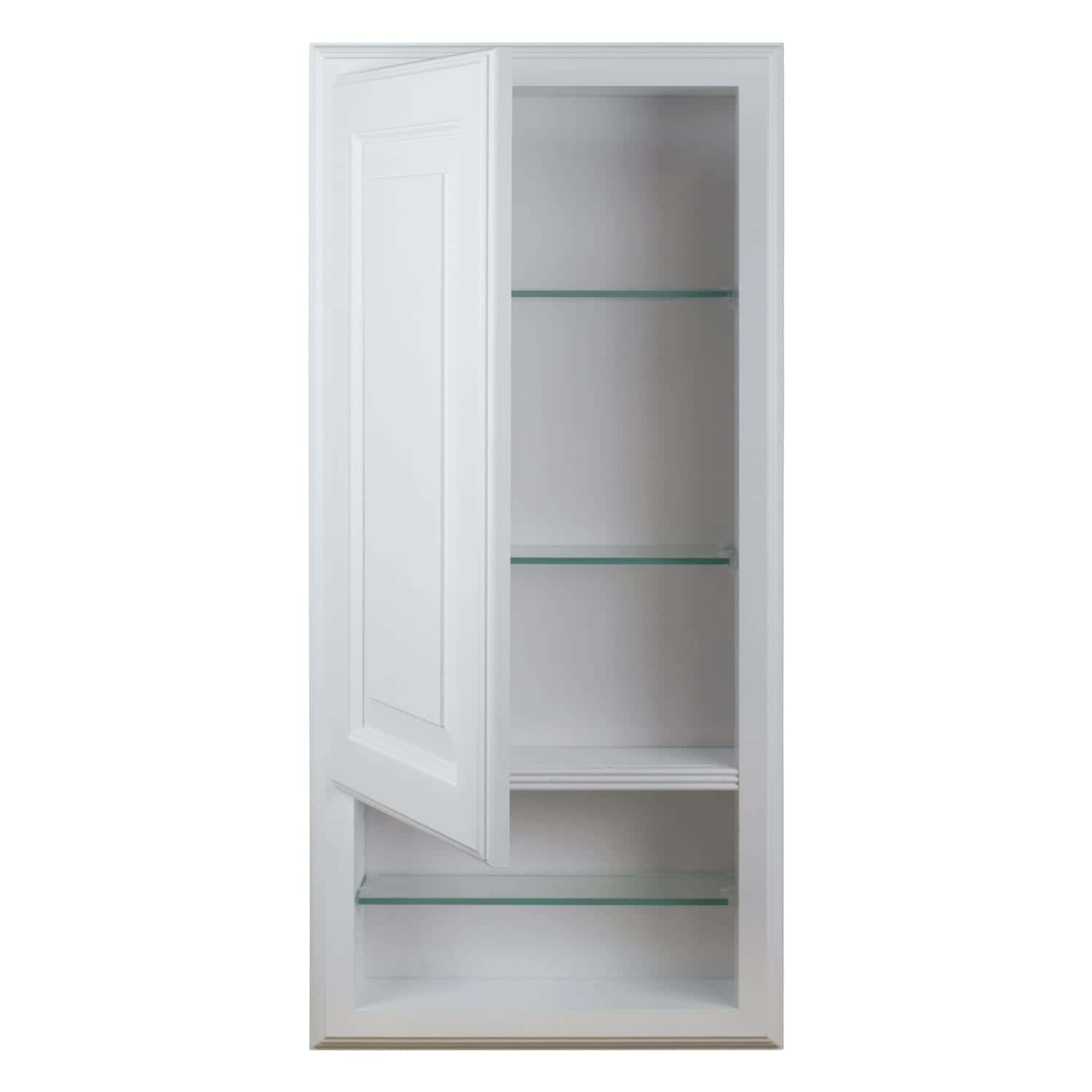 Baldwin 26"h recessed medicine storage cabinet with 8" open shelf - Image 2