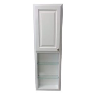 Baldwin 54"h recessed medicine storage cabinet with 24" open shelf
