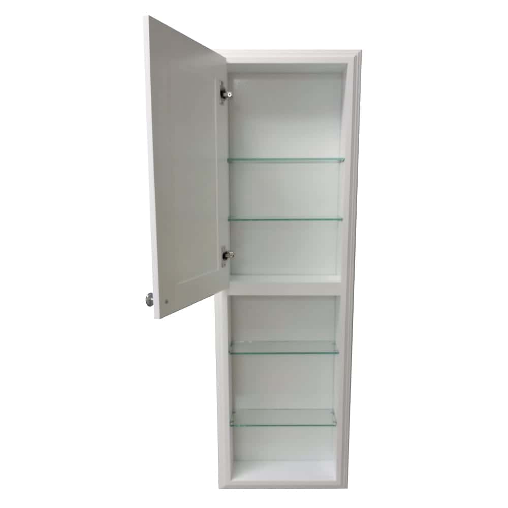 Baldwin 54"h recessed medicine storage cabinet with 24" open shelf - Image 2