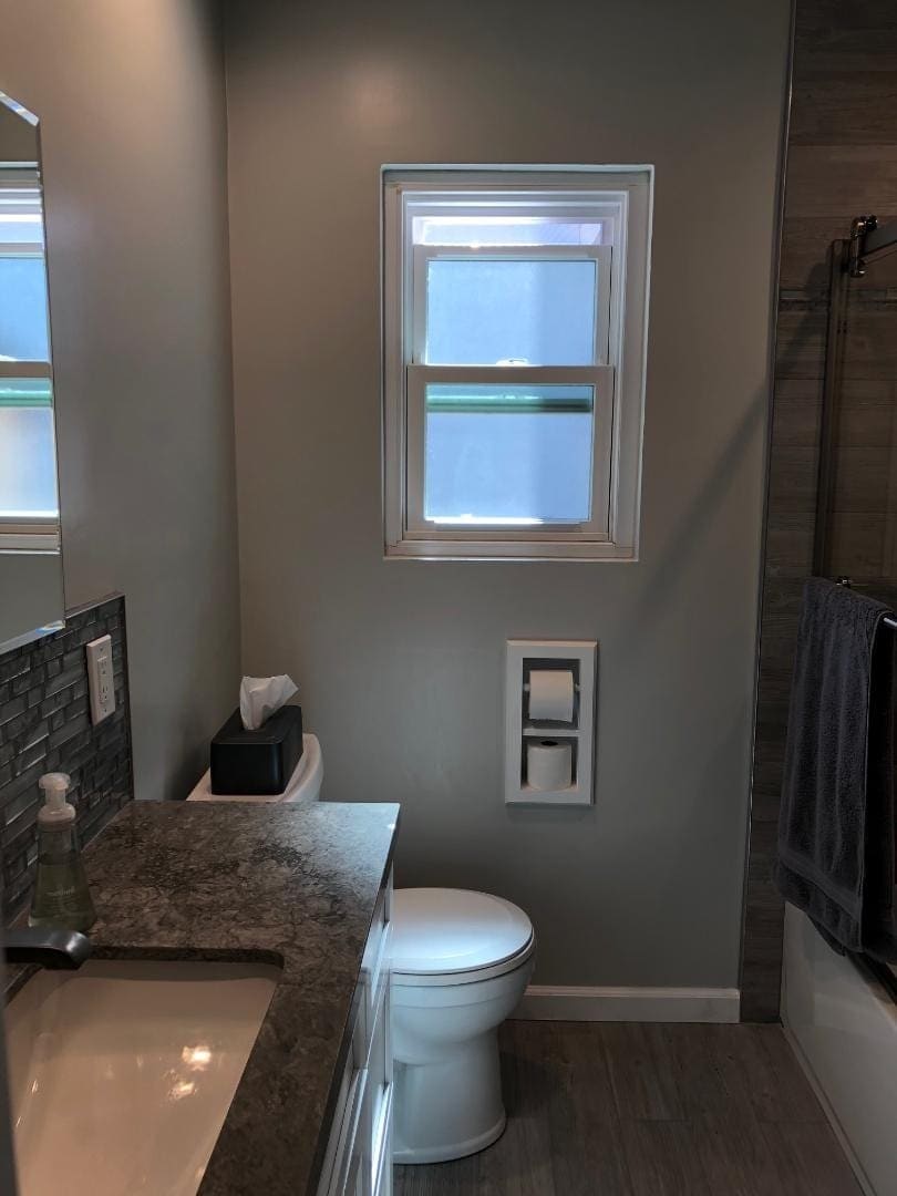 Brentwood-12 recessed in wall solid wood double toilet paper holder - holds any size rolls - 7 x 14.5 - QUICKSHIP - Image 2