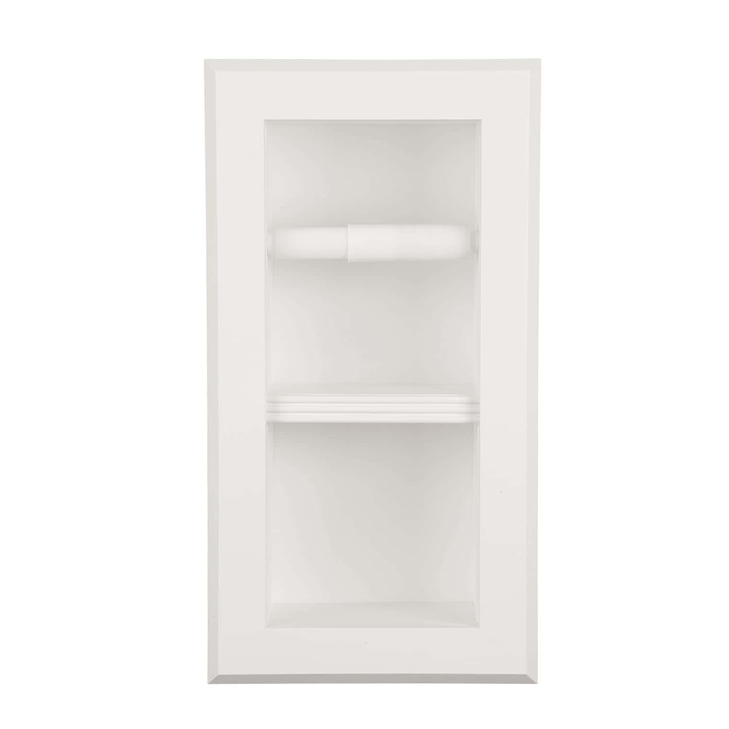 Brentwood-12 recessed in wall solid wood double toilet paper holder - holds any size rolls - 7 x 14.5 - QUICKSHIP - Image 5