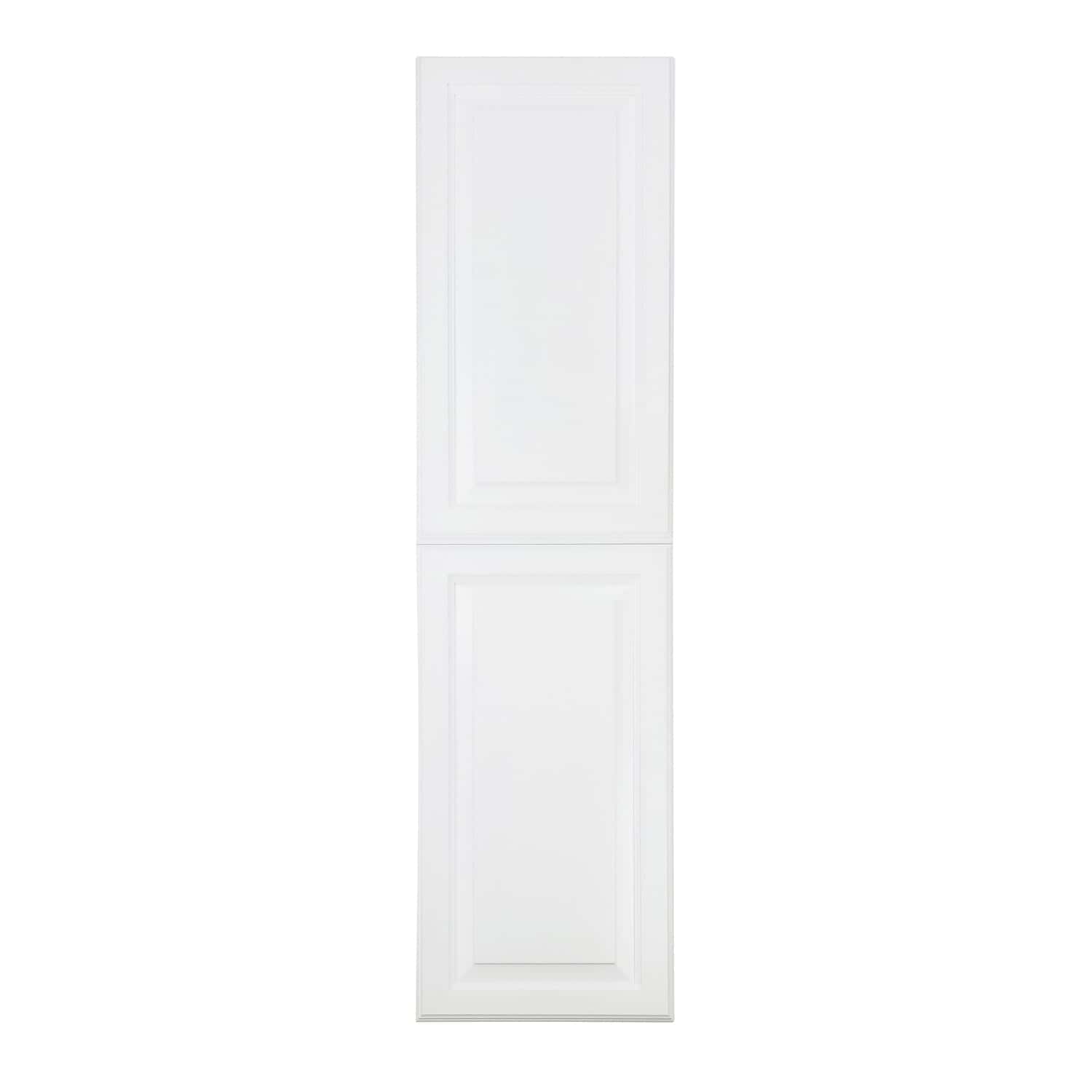 Cimmaron Raised Panel Style Frameless Recessed in wall solid wood bathroom Medicine Storage Pantry Cabinet - 14 x 50 - Image 3