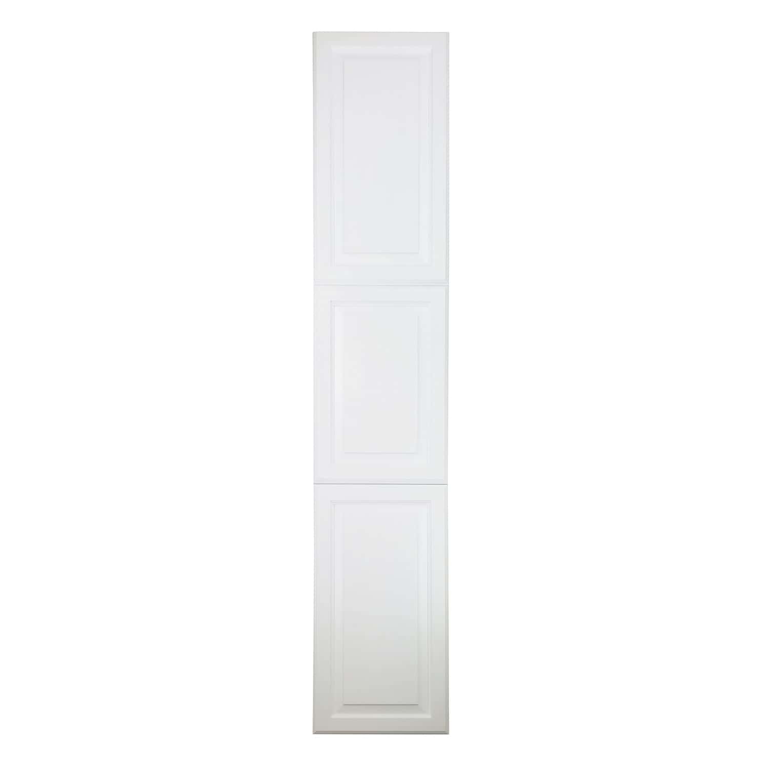 Cimmaron Raised Panel Style Frameless Recessed in wall solid wood bathroom Medicine Storage Pantry Cabinet - 14 x 84 - Image 2