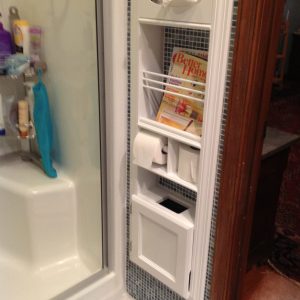 Coachlight-2 recessed bathroom storage cabinet combination Unit