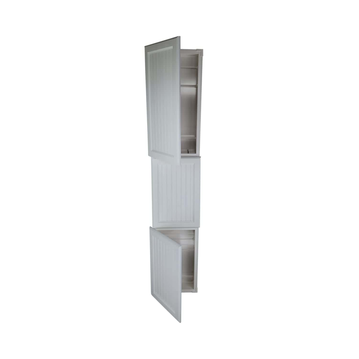 Cottage Frameless Recessed in wall solid wood bathroom Medicine Storage Pantry Cabinet - 14 x 78 - Image 3