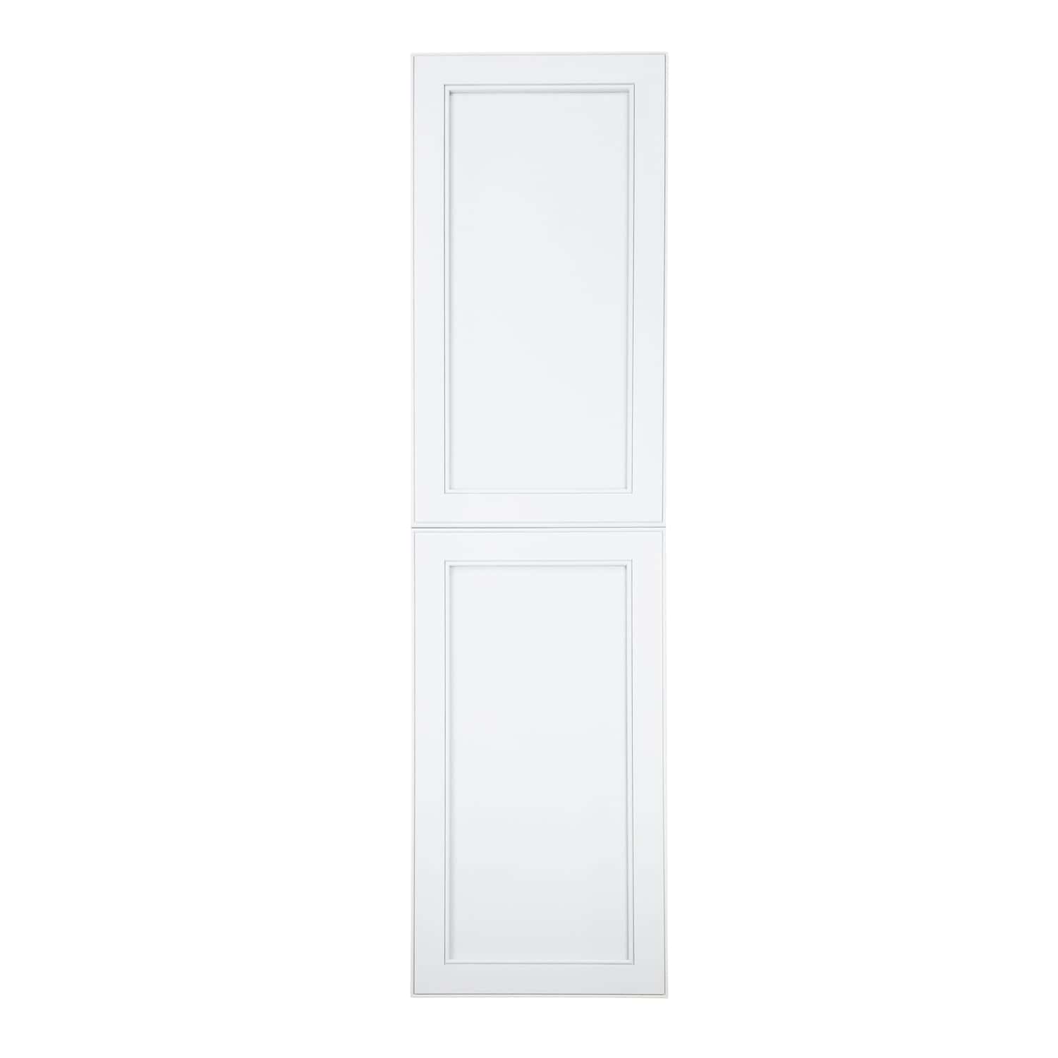 Deville Frameless Recessed in wall solid wood bathroom Medicine Storage Pantry Cabinet - 14 x 44 - Image 2