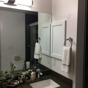 Franklin Shaker Style Frameless Recessed in wall solid wood bathroom Medicine Storage Cabinet - 14 x 40