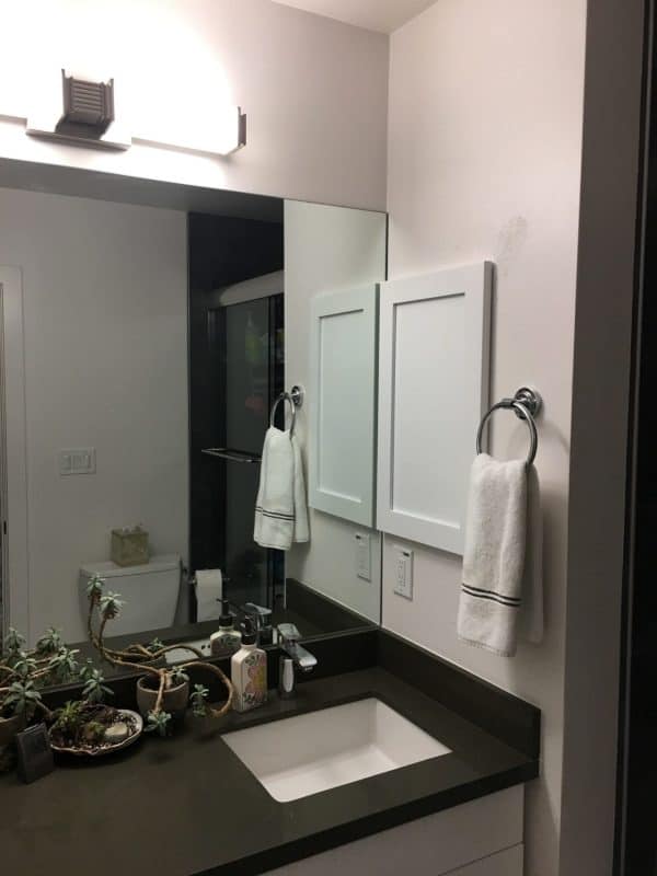 Franklin Shaker Style Frameless Recessed in wall solid wood bathroom Medicine Storage Cabinet - 14 x 30