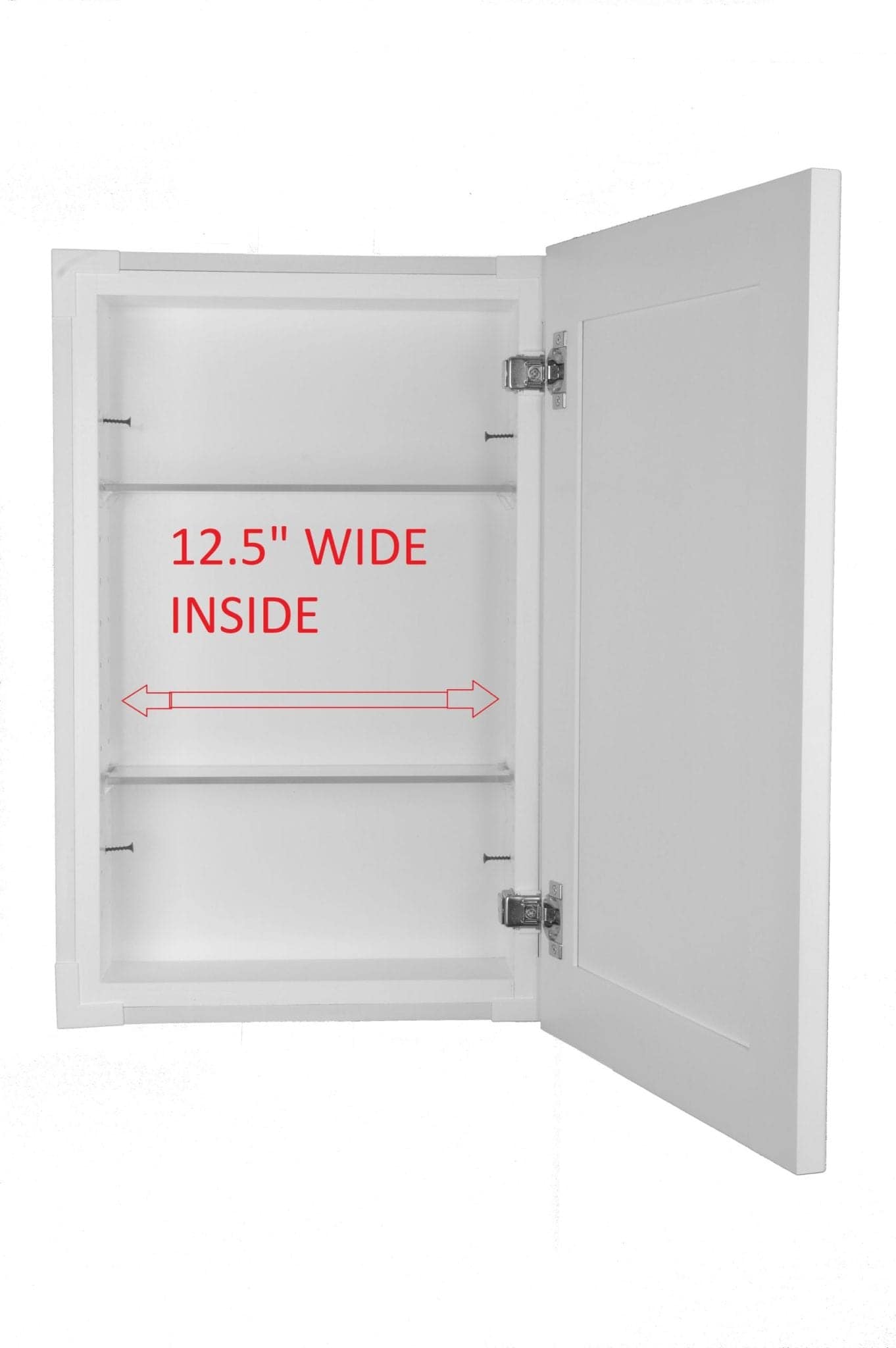 Lakewood Frameless Recessed in wall solid wood bathroom Medicine Storage Cabinet- 14 x 28 - Image 12
