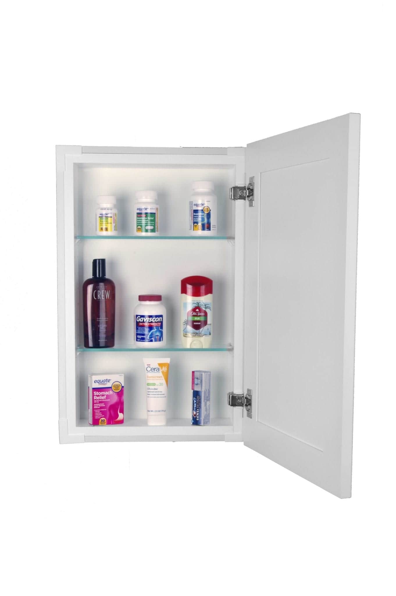 Lakewood Frameless Recessed in wall solid wood bathroom Medicine Storage Cabinet- 14 x 28 - Image 4
