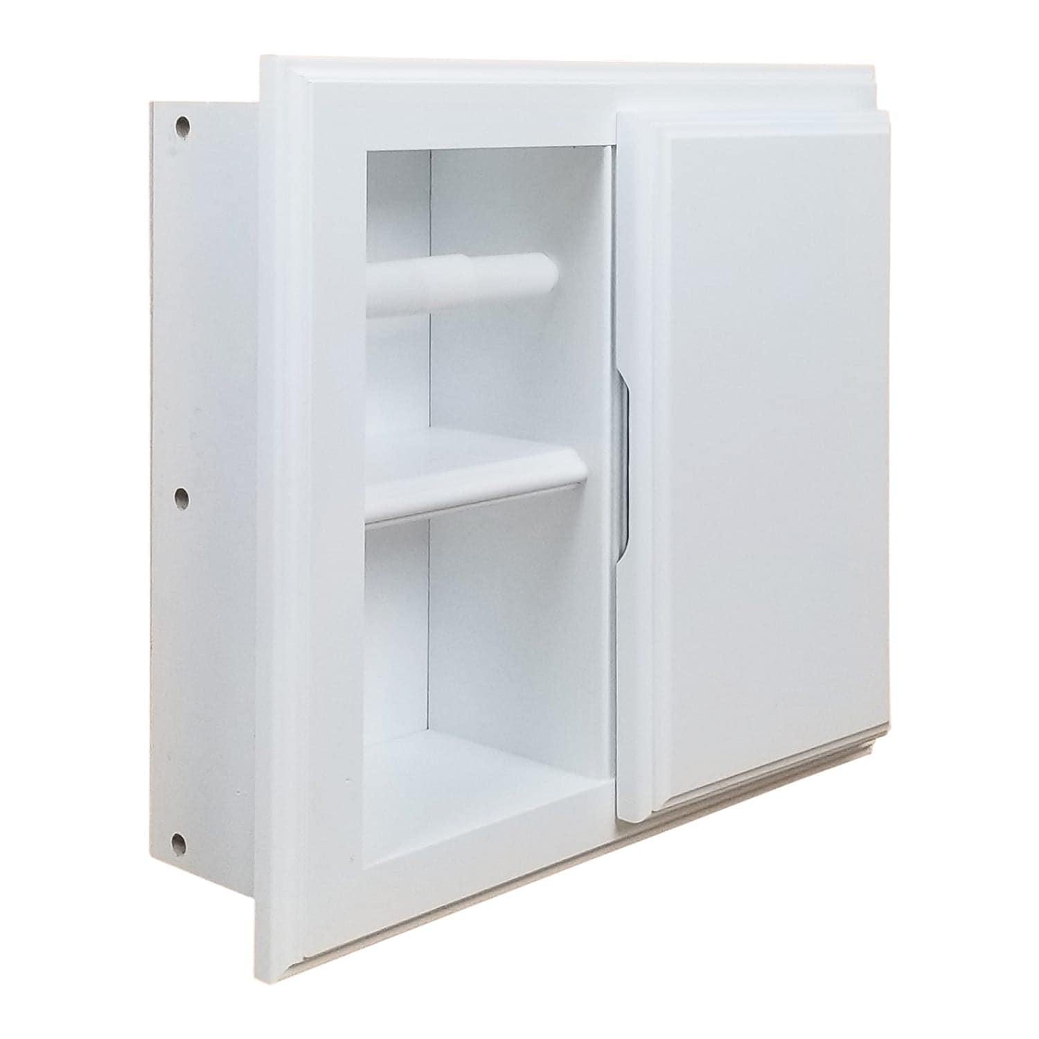 Highlands-17 Solid Wood Recessed in Wall Toilet Paper Holder With Storage Cubby – 14W x 13H - Image 10