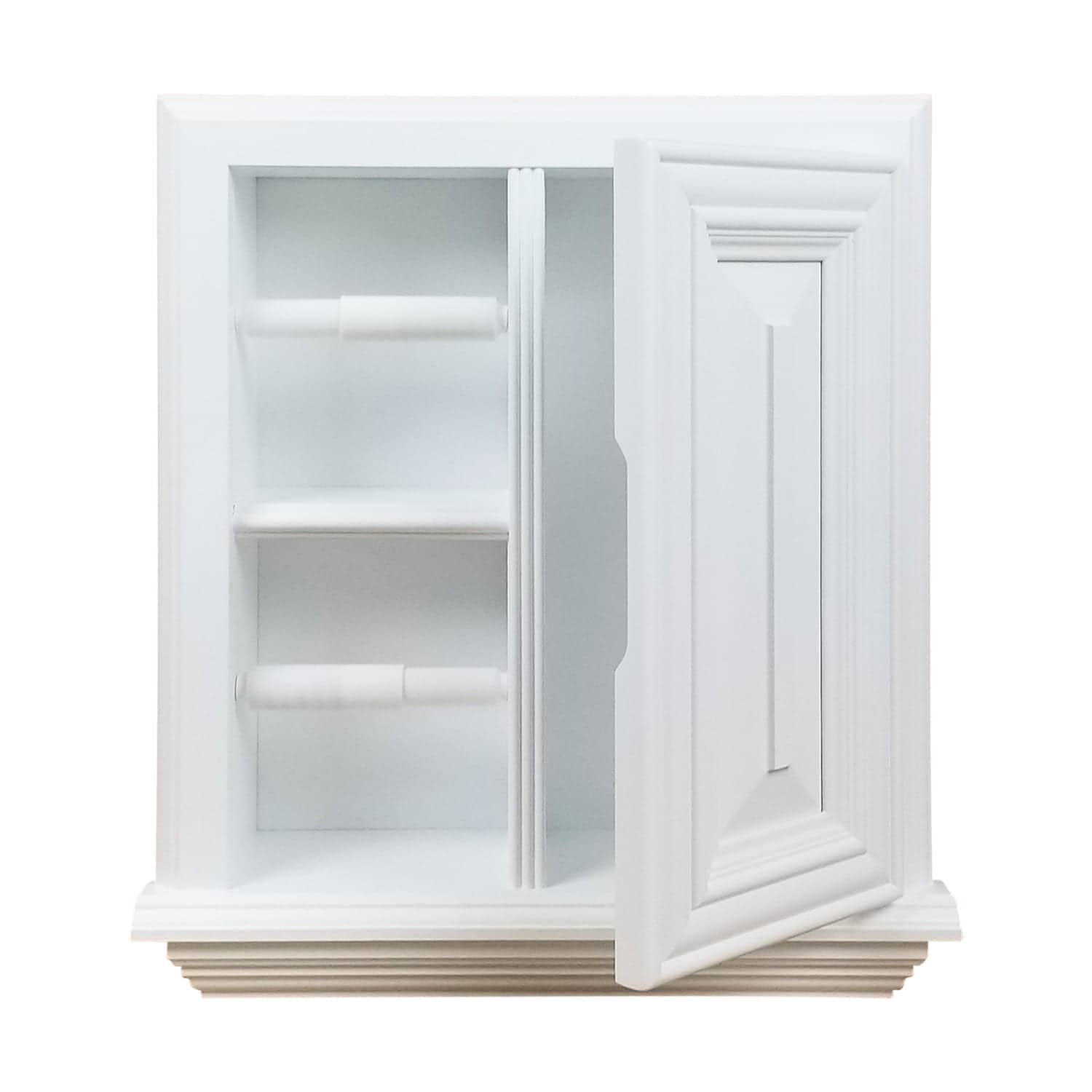Highlands-19 Solid Wood Recessed In Wall Double Toilet Paper Holder With Cabinet – 14 x 16.25 - Image 11
