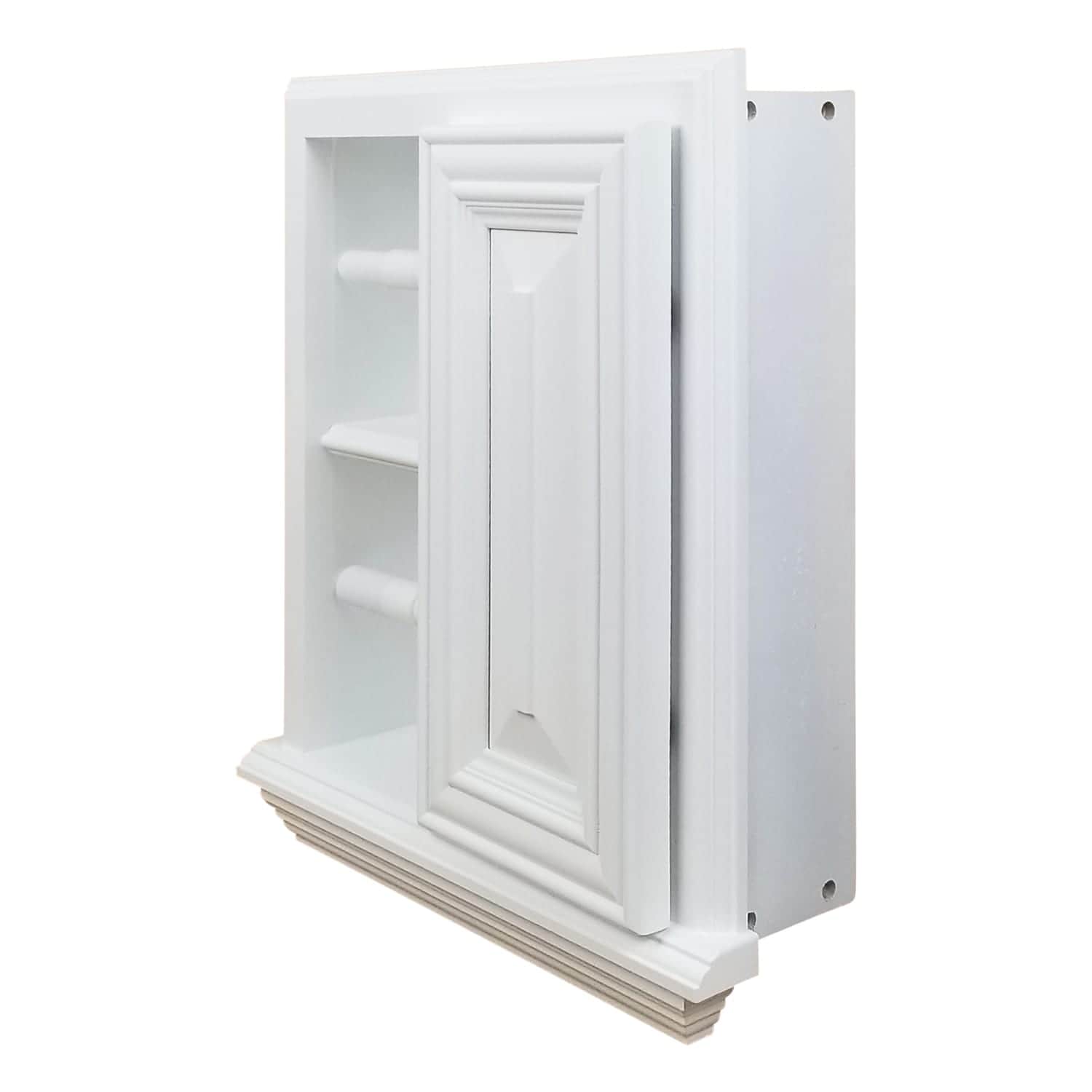 Highlands-19 Solid Wood Recessed In Wall Double Toilet Paper Holder With Cabinet – 14 x 16.25 - Image 13