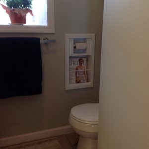 Monterey-14 Combination Toilet Paper Holder Recessed Magazine Rack