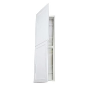 Lakewood Frameless Recessed in wall solid wood bathroom Medicine Storage Pantry Cabinet - 14 x 44